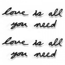 Декор для стен Надпись "Love is all you need" 42*34 см